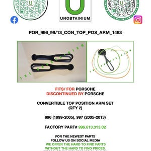 Porsche 996 997 Sensorarmen cabriokap