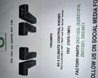 Perillas de control de clima Triumph TR7