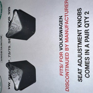 VW Beetle/ Super Beetle (1973-1975) Seat adjustments (Come in a pair)