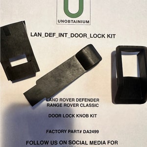 thumbnail image 2 of Allmakes Door Lock Replacement Button Kit For Defender & Range Rover Classic – Black 2 of 4