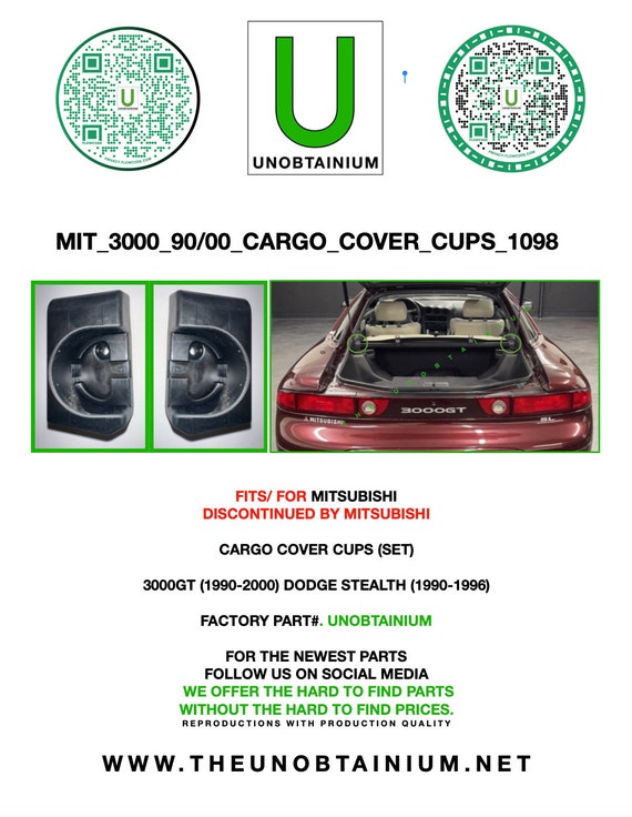 Mitsubishi 3000gt 1990-2000, Dodge Stealth (1990-1996) Rear