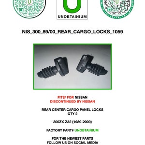 Nissan 300zx 1989-2000 Rear fastener kit (QTY 2)