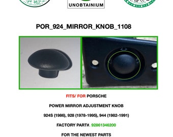 Pomello di regolazione dello specchio per Porsche 924S, 928 e 944