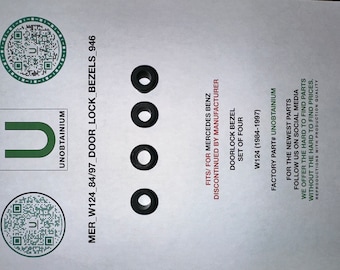 Embellecedor de cerradura de puerta Mercedes Benz W124 (Kit de cuatro)