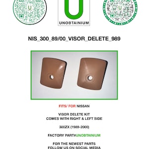 Nissan 300zx 1989-2000 Visor delete kit (QTY 2)