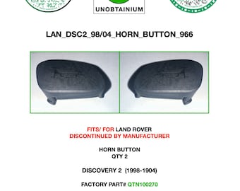 Land Rover Discovery 2 Horn button (Qty 2)