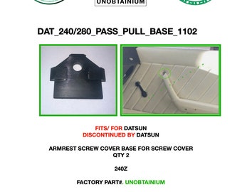 Datsun 240z, 260z & 280z Armrest Pull Screw Cover Cap Base (QTY 2