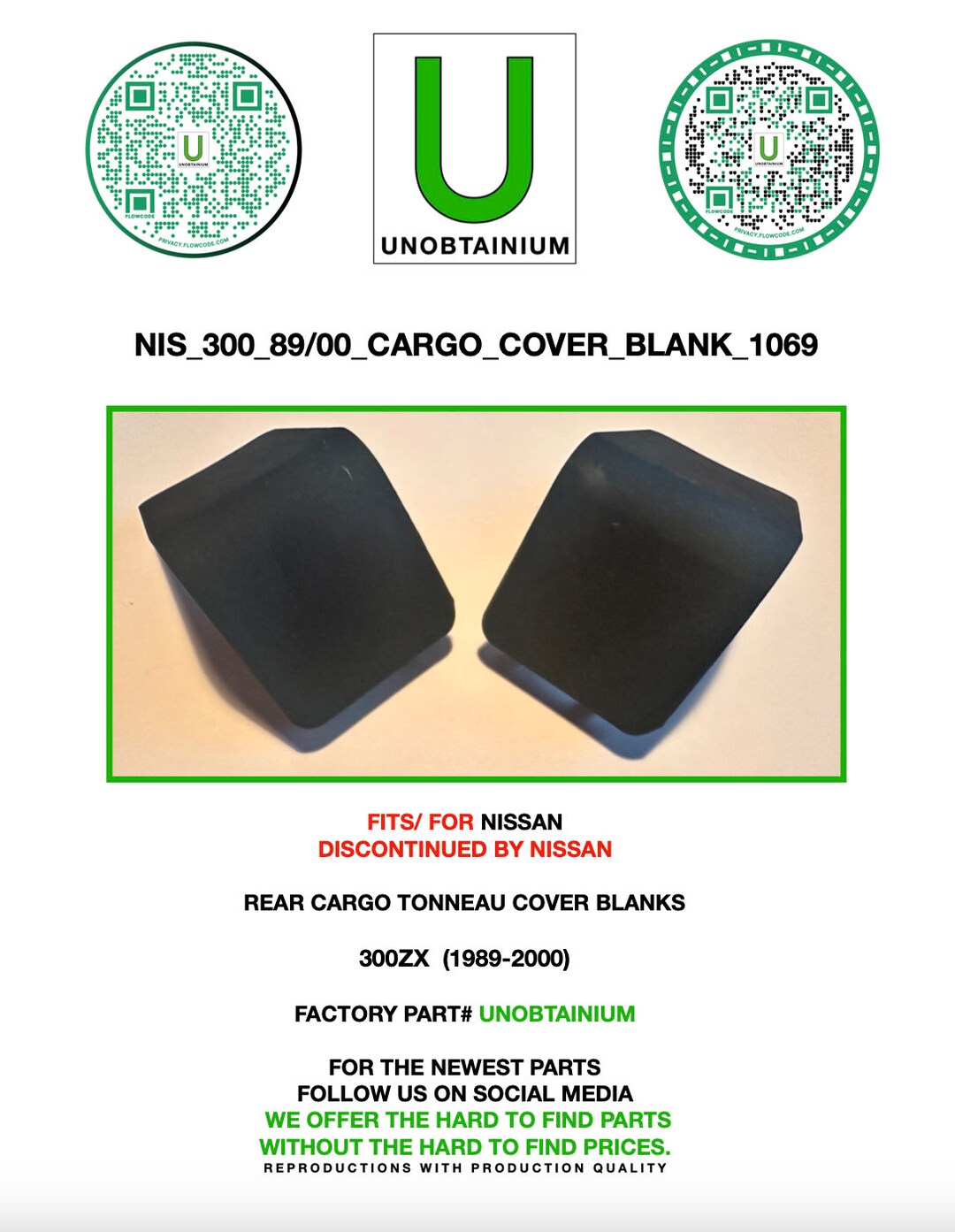 Nissan 300zx !989-2000 Rear Tonneau Cover Blanks - Etsy