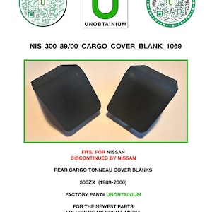 Nissan 300zx !989-2000 rear Tonneau cover blanks