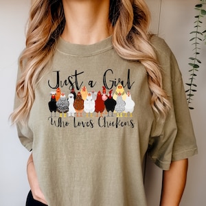 Love Chicken T-Shirt Colorful Farm Tshirt Love Chicken T-Shirt Colorful Farm Tshirt