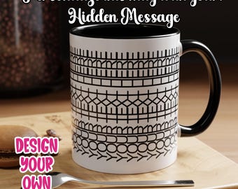 Mensagem Oculta: Crie sua própria caneca de café com seu texto secreto. Presente ideal para colega de trabalho, presente de aposentadoria, presente para melhor amigo(a) com humor no escritório.