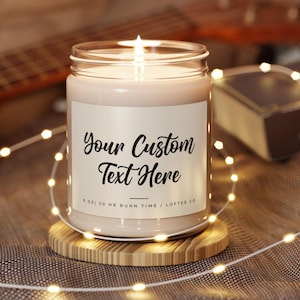 Customized Candle Gift, Your Custom Text Here Candle, Personalized Gift for Friends, Coworkers, Loved Ones, Custom Text Gift, Custom Candle