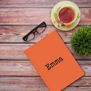 Personalized Hardcover Notebook, Custom Name Journal, Personalized Stationery Gift, Custom Text Journal, Personalized Gift for Women