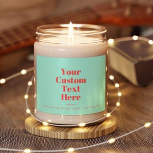 Customized Candle Gift, Your Custom Text Here Candle, Personalized Gift for Friends, Coworkers, Loved Ones, Custom Text Gift, Custom Candle