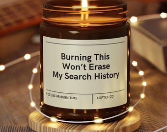 Funny True Crime Candle – Sarcastic Gift for Mystery Lovers