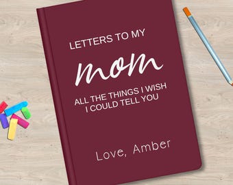 Custom Memorial Journal for Loss of Mother, Sympathy Gift