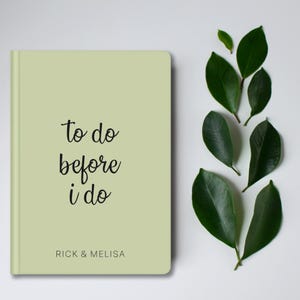 Personalized Engagement Hardcover Journal, Bride to Be Gift, Custom Engagement Notebook, Wedding Shower Gift, Minimalist Wedding Journal