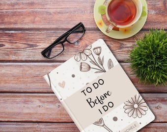 Custom Bridal Planner Journal, Engagement Gift, Bride To Be Keepsake