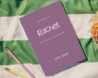 Personalized 'Letters To' Journal, Custom Name Keepsake, New Mom Gift