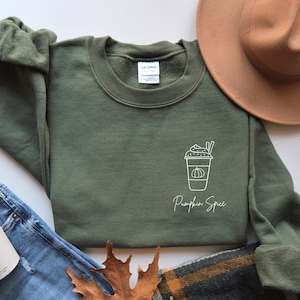 Pumpkin Spice Latte Sweater, Pumpkin Spice Sweatshirt, Pumpkin Sweater, Pumpkin Spice Coffee Sweatshirt, Fall Coffee Lover Gift