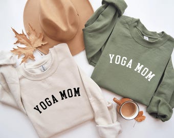 Yoga Mom Sweatshirt, Yoga Sweatshirt, Yoga Crewneck, Gift For Mom, Namaste Crewneck, Yoga Gift, Self Care Sweatshirt, Mother's Day Gift