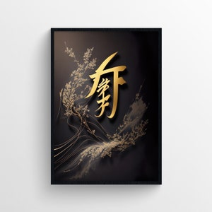 Beautiful art of sign Part 2 , Sign like China, druckbare minimal moderne große Wandkunst, Digital Druck, Living Room Poster, China Letter
