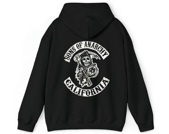 Sons of Anarchy Vintage-Style Graphic Hoodie Sweatshirt