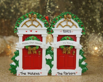 From Our House to Yours Personalized Ornament, Neighbors Ornament, Neighbors House Ornament, Friends House Ornament, From Our Home Ornament