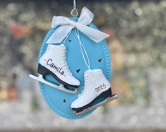 Eiskunstlauf Ornament, Eiskunstlauf Ornament, Eiskunstlauf Geschenk, Weihnachten Ornament, Eiskunstlauf Ornament, personalisiert