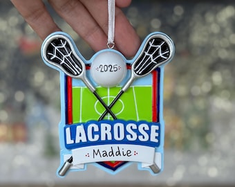 Personalized Lacrosse Ornament, Personalized Christmas Ornaments