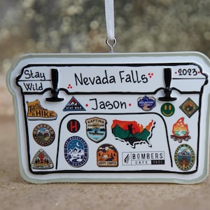 Tundra Cooler Personalized Christmas Ornament, Camping ornament, Personalized Cooler, Gift for Traveler, Personalized Ornaments