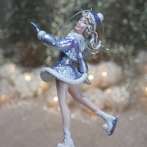 Figure Skater Girl Christmas Ornament, Ice Skates Ornament, Figure Skates Personalized Christmas Ornament, Ice Skating Personalized Ornament