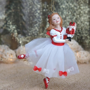 Personalized Clara Ornament, Personalized Nutcracker Christmas Ornament, Nutcracker Girl Christmas Ornament, Nutcracker Suite Clara Ornament