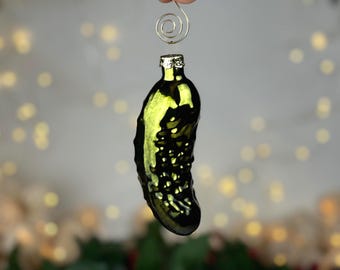 Lucky Pickle Ornament, Glass Pickle, Pickle Christmas Ornament, Pickle Ornament, Hanging Ornament