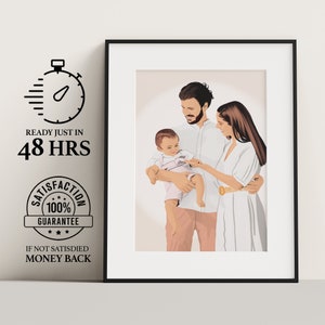Retrato sin rostro, ilustración personalizada, ilustración fotográfica, foto personalizada, retrato personalizado, regalo de amistad, idea de regalo de amigos