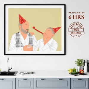 Ritratto personalizzato del papà - Regalo personalizzato per la festa del papà - Disegno fotografico artistico unico e significativo per lui, regalo ritratto personalizzato