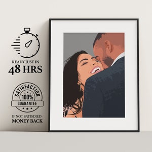 Faceless Portrait custom illustration| perzonalised photo| photo illustration| personalised portrait| boyfriend gift| girlfriend gift