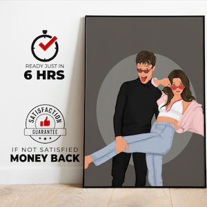 Anoniem portret, aangepaste illustratie, gepersonaliseerde foto, foto-illustratie, gepersonaliseerd portret, cadeau vriendje,