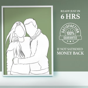 Disegno a tratteggio personalizzato, Ritratto di famiglia, Disegno da foto, Arte a tratteggio personalizzata, Ritratto minimalista, Ritratto astratto, Illustrazione minimalista