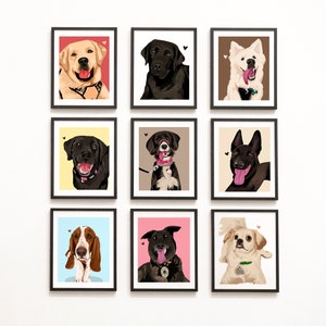 Ritratto di animale domestico personalizzabile stampabile, grafica digitale per animali domestici, regalo personalizzato per gli amanti degli animali domestici, stampa personalizzata per animali domestici