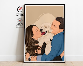 Personalized Faceless Portrait, Digital Drawing And Illustration, Drawing From Photo, Digital Art, Custom Portrait From Photo, Digital