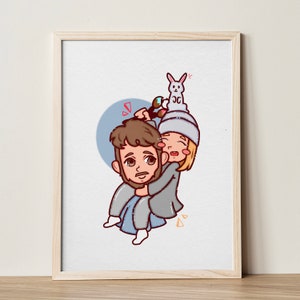 Custom illustration cartoon Portrait, personalized valentine gift, photo illustration, personalised portrait, boyfriend gift, gift