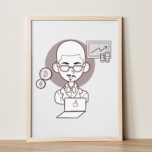 Regalo de empresa personalizado, dibujo lineal de dibujos animados, arte lineal de pareja, regalo familiar personalizado, regalo personalizado de dibujos animados