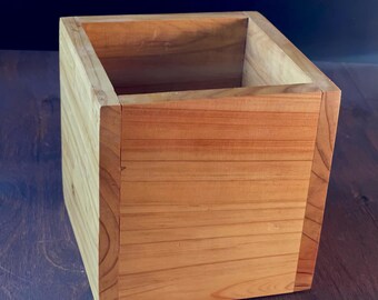 八角形のプランター、手作り、杉材、屋内/屋外用、ハーブ、花、植物