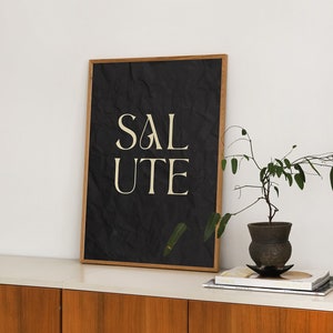 Salute Print, italienischer Kunstdruck, Prost Wandkunst