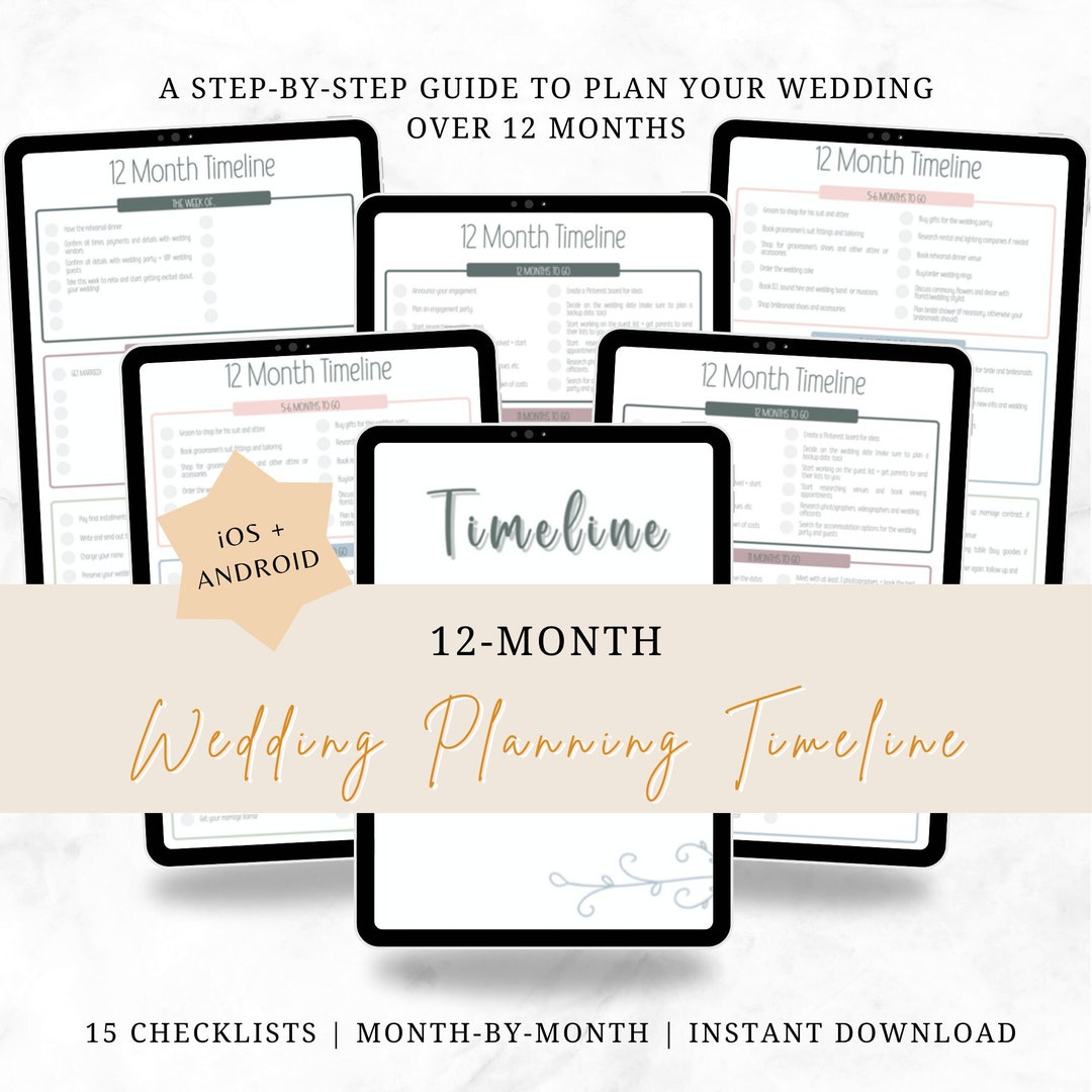 12 Month Wedding Planning Timeline 12 Month Wedding Planning Timeline