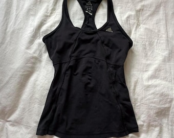 2000s Adidas black active tank top