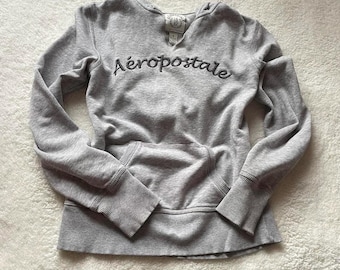 Felpa vintage grigia oversize Aeropostale