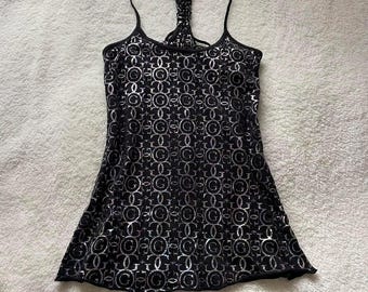 Y2K Guess Printed Sleeveless Top