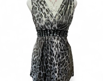 Y2K Shimmery Sleeveless Glam Top